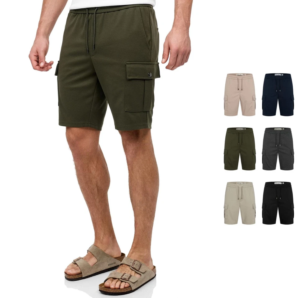 Short cargo Indicode pour hommes bermuda INNezzo pantalon court tunnel short ... - Photo 1/1