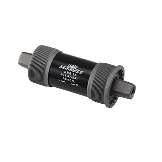 Boitier pedalier carre l107  sunrace alu f.bsc cuvettes acier (68mm)