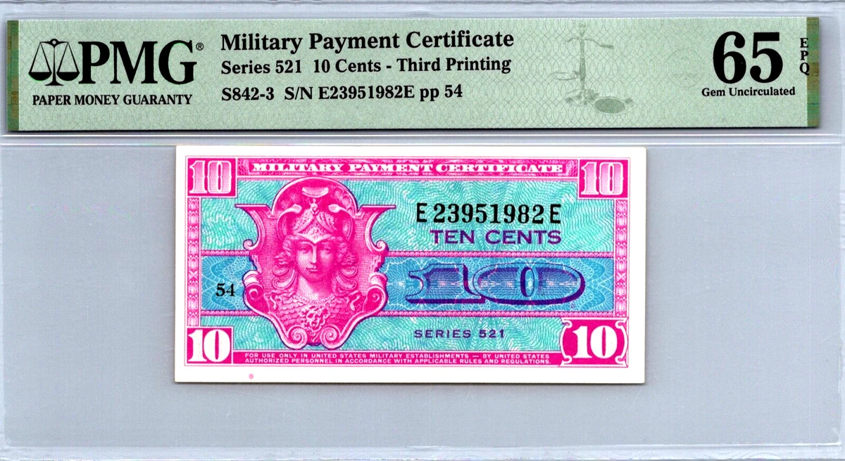 10c Denomination US Military Payment Certificates for sale | eBay