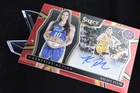 2025 Panini Select WNBA Kelsey Plum Courtside Action Signatures Red Auto /99