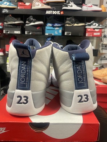 Nike Air Jordan 12 Retro University Blue Wolf Grey 130690-007 Men’s Size 12 - Picture 5 of 10