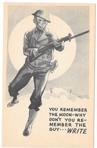 World War I Remember the Moon, Remember the Guy Postcard