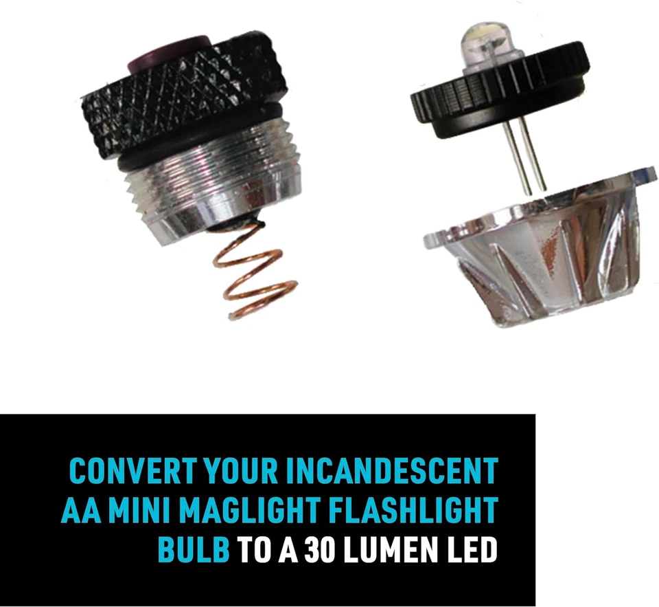 LED Upgrade Combo II kompatibel mit AA Mini Maglite - praktisches Taschenlampen-Set - Bild 3 von 4