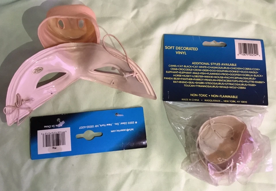 De colección César Elegante Cerdo Animal Nariz de León Máscara Halloween Disfraz Lote de Vestir Foto 4 de 4