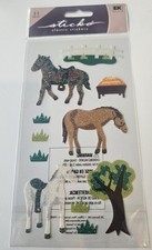 EK Success Sticko Classic Glitter Stickers Horses Ponies Theme Scrapbooking