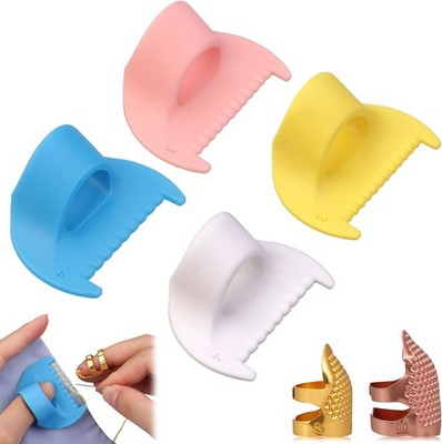 6Pcs Sewing Tool Kit-4Pcs Edge Stitch Lock & Sewing Gauge + 2Pcs Adjustable Thim