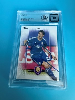 2017 TOPPS MLS #145 - KAKA - SIGNED BECKETT AUTHENTIC AUTO 10