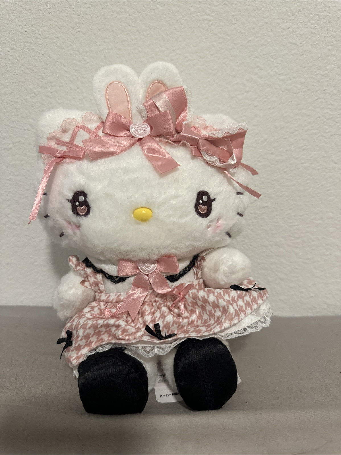 Sanrio Hello Kitty Dream Ribbon plush  stuffed toy new pink dress bunny