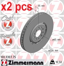 X2 PCS BRAKE DISC 100.3307.75