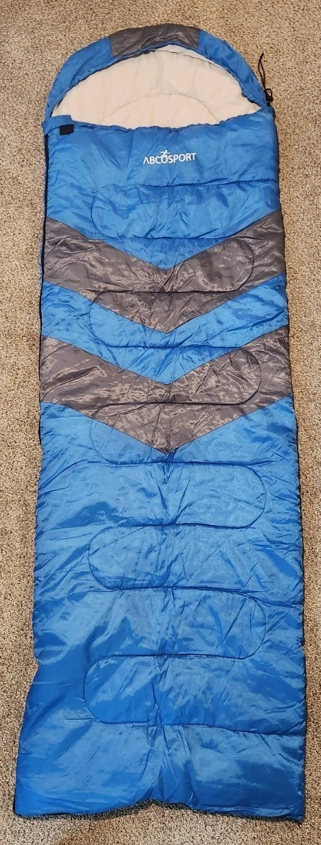 Abcosport Sleeping Bag Envelope Camping Traveling Outdoor Indoor