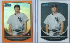 Erik Johnson 2013 Bowman Chrome Mini Set Base & Orange Refractor #d/15 Prospects