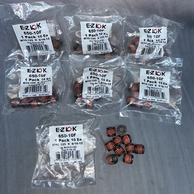 E-Z Lok Externally Threaded Insert C12L14 Carbon Steel Meets AISI 12L14*650-10F