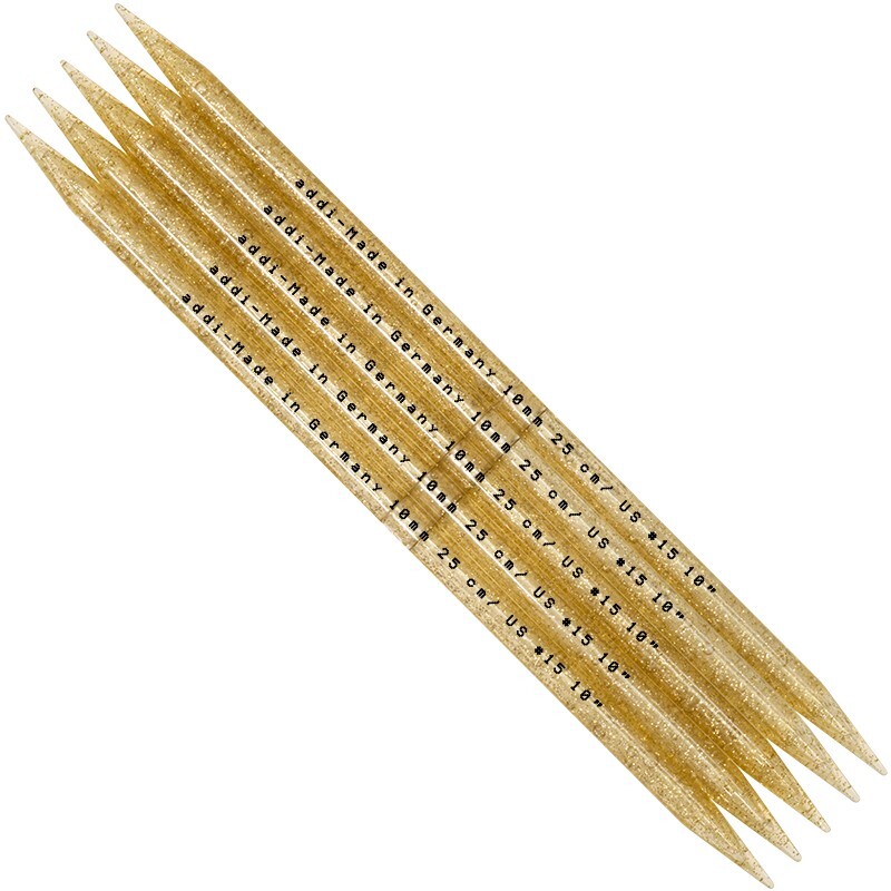 Knitting Needle Set CHAMPAGNE by addi | Size: 12mm/25cm
