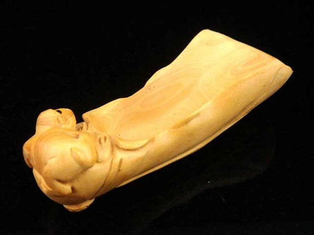 Cuchara de té/café hecha a mano de boj mango de mono animal del zodiaco #05162402 Foto 4 de 4