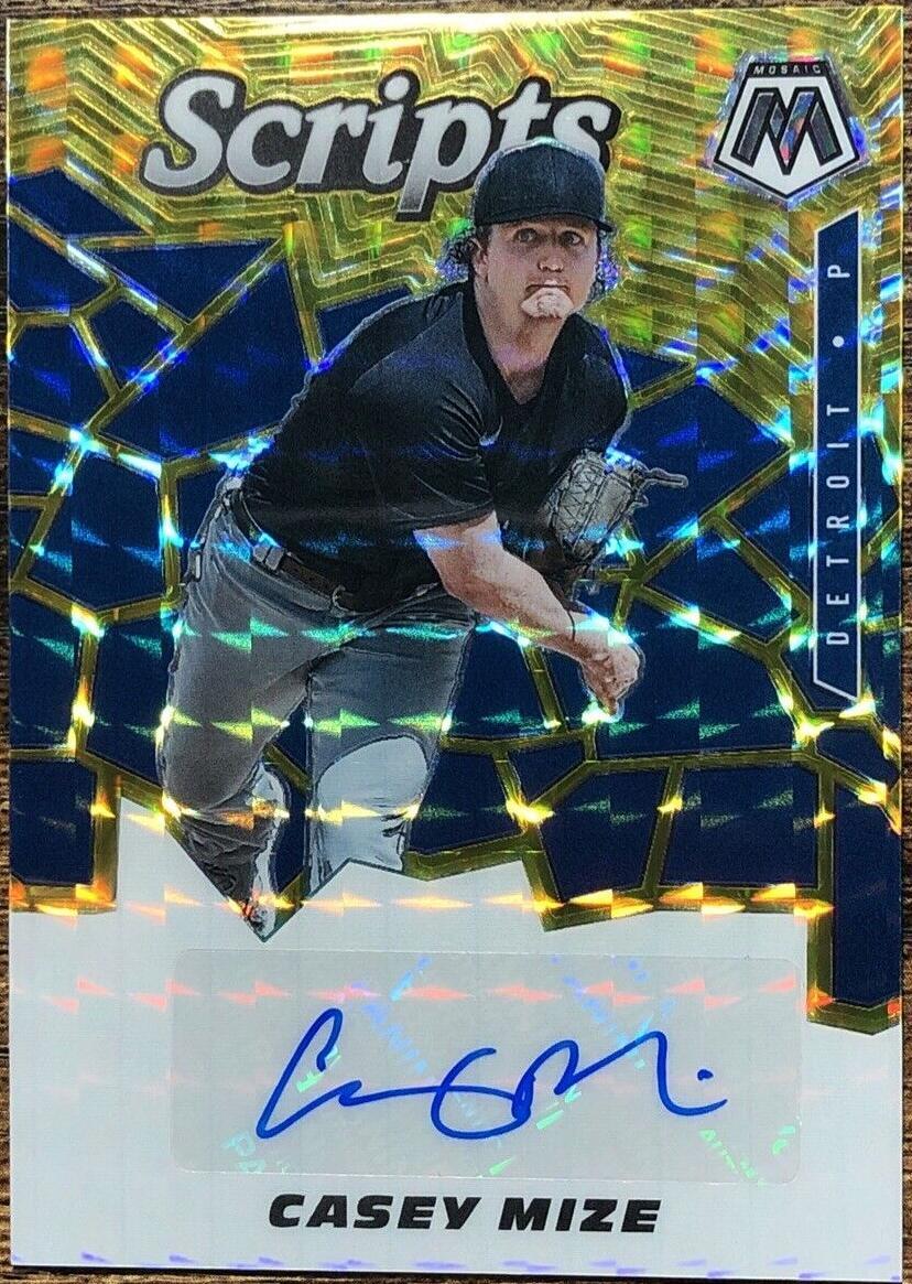 2021 Panini Mosaic - Scripts Casey Mize #SCR-CM Gold Prizm (AU, RC) for ...