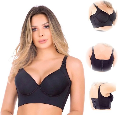 Shapedly Bra,Shapedly Back Smoothing Push-Up Bra,Wide Band Bras for Back Fat - Picture 8 of 14