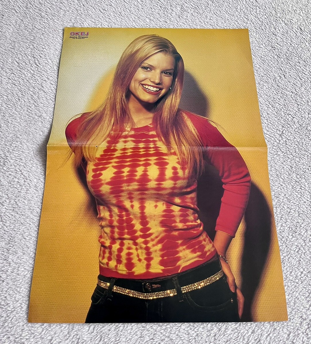 Jessica Simpson N Synch 1990s Poster Swedish Music magazine Okej