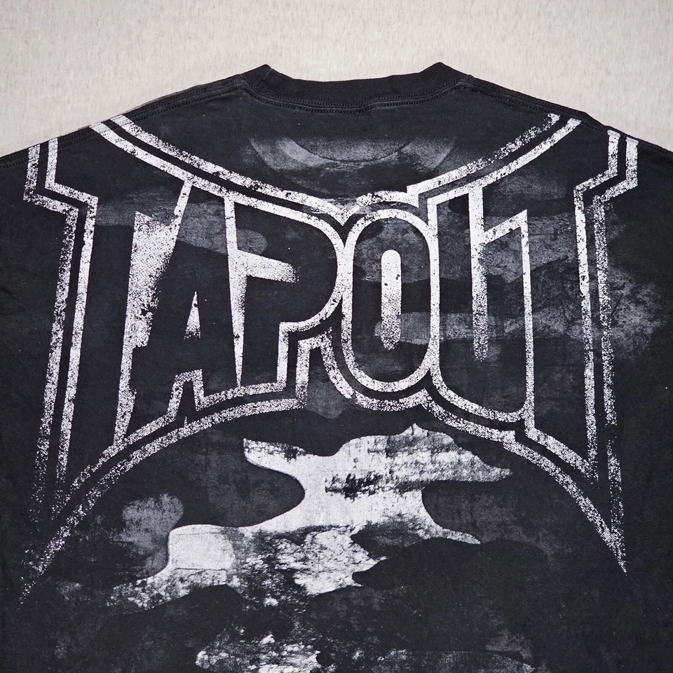 Tapout Shirt Men's 2XL Black Camo Eagle Made In USA Vintage Y2K MMA XXL - Image 3 of 4