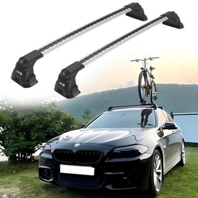 Roof Rack Cross Bars for BMW 5-Series F10 2010-2017 Silver set pcs