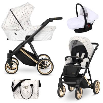 KUNERT IVENTO PREMIUM GOLD KINDERWAGEN 2in1 3in1 BABYWANNE+KINDERWAGEN+AUTOSITZ+ISOFIX