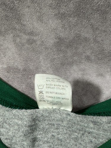 BB Kings Blues Club Memphis Vintage Augusta Ringer T-shirt LARGE Gray Green - Picture 6 of 15