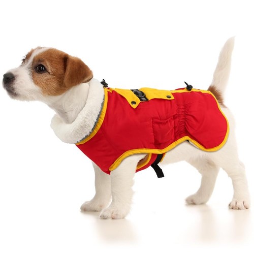 EMUST Winter Dog Coat Soft Thick Fleece Lining Warm Dog Jacket for
