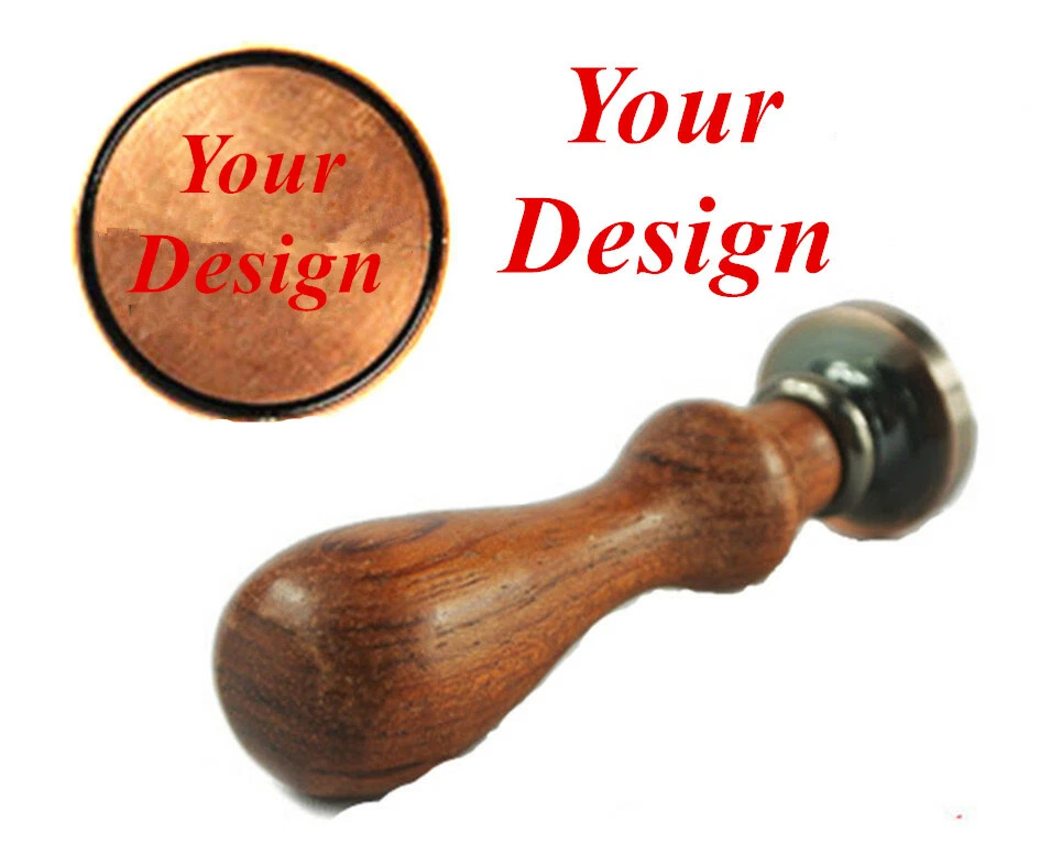 Sello de cera sello hecho a medida logotipo estampado sellado cera sello boda cera sello Foto 2 de 4