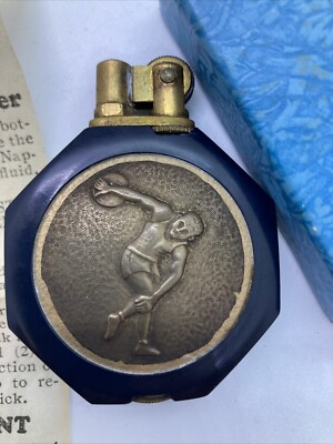 brass cigarette lighter VINTAGE 1932 LOS ANGELES X OLYMPIC BRASS RELIEF CIGARETTE LIGHTER Moran,  Newman