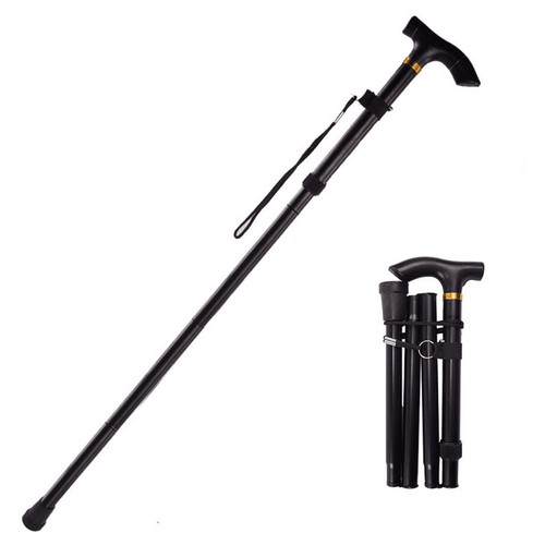 Extendable Easy-Fold Walking Stick Cane Walking: Aid for Elderly Men/Women UK - Picture 5 of 18