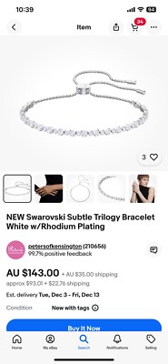 Swarovski MATRIX TRILOGY BRACELET 5465384 | eBay