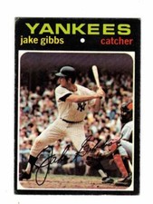 1971 Topps Jake Gibbs New York Yankees #382