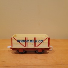 Thomas  Friends Sodor Milk Co Train Cargo Car Trackmaster Mr Jolly's Chocolate
