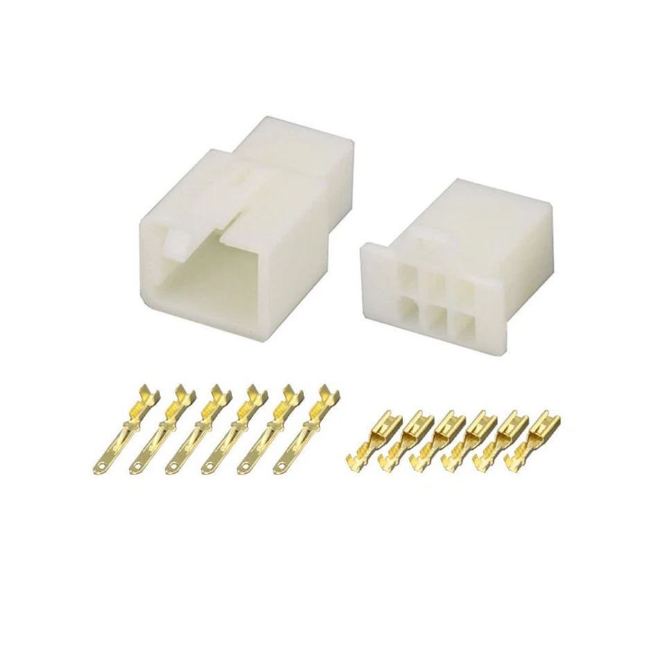 2.8MM 6 PIN WAY AUTOMOTIVE ELECTRICAL WIRE CONNECTOR MALE  AND FEMALE CABLE - Image 2 of 4