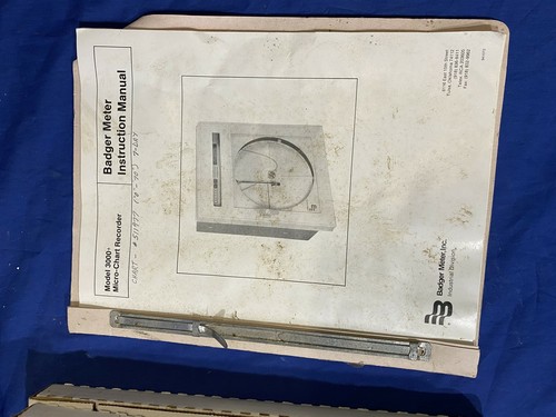 BADGER METER 3000+ MICRO-CHART RECORDER + GCI CHARTS UNGETESTET KOSTENLOSER VERSAND - Bild 5 von 10
