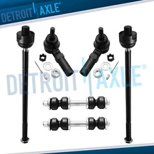 6pc Inner & Outer Tie Rod + Sway Bars for Cadillac Buick Pontiac Oldsmobile