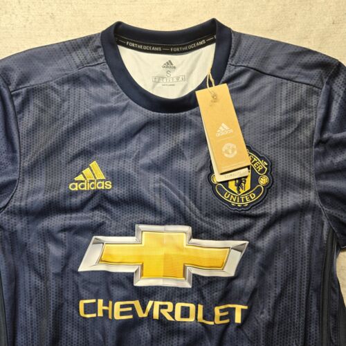 Adidas Manchester United Chevrolet Alexis #7 Jersey Blue Adult Men's S Small - Picture 2 of 10