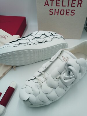 Valentino Garavani Atelier 03 Rose Edition Leather Sneakers Valentino Garavani Atelier 03 Rose Edition Leather Sneakers