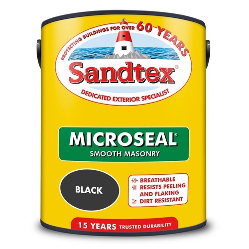 Pintura de mampostería suave Sandtex Microsel exterior lluvia sol resistente a la suciedad 5 litros - Imagen 18 de 217