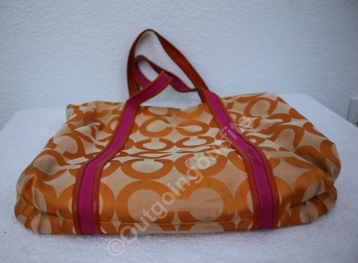 Coach Poppy No K0994-13826 Hand or shoulder Bag Orange | eBay Coach Poppy No K0994-13826 Hand or shoulder Bag Orange | eBay