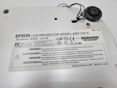 Epson EMP-TW10 LCD Projector Home Theater 164 Hours on Lamp