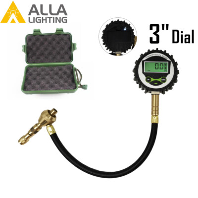 3'' Digital Tire Pressure Gauge Rapid Deflator 60 PSI w/ Backlight Easy Reading