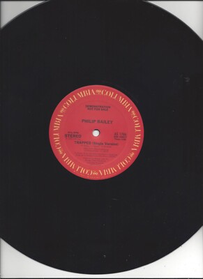 PHILIP BAILEY, ''TRAPPED''     12'' SINGLE  PROMO