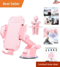 360° Rotation Car Phone Mount - Universal Suction Cradle for All Smartphones