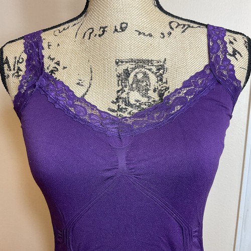 Y2K Babydoll Tank Top Trägertop XS - Small Lila - Bild 7 von 10