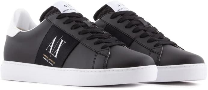 スニーカー A|X Armani Exchange Sneakers in eco-leather Armani Exchange A/X Men's Leather Sneakers- Black - Size: 9