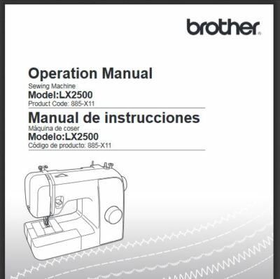 Brother Lx2500 Sewing Machine Instruction Manual Users Guide Pdf On Cd Ebay