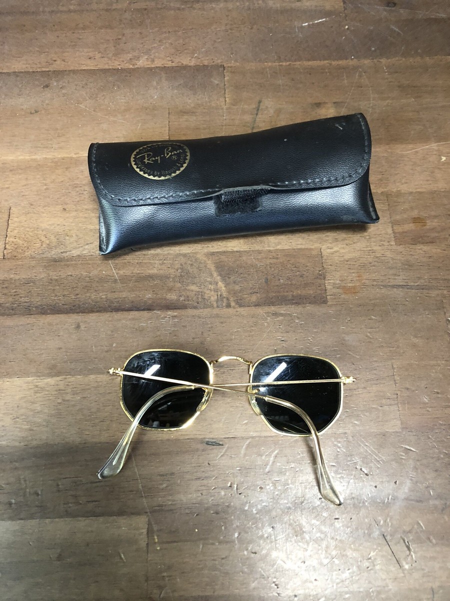 VINTAGE Ray-Ban Diamond Bausch & Lomb Sunglasses Hexagonal