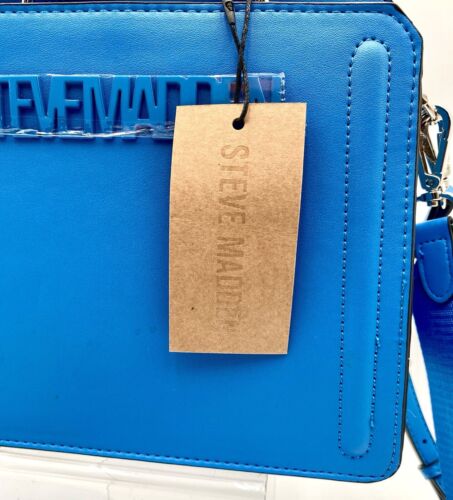 Steve Madden blaue Bevelyn Umhängetasche DT618175 neu mit Etikett kostenloser Versand - Bild 3 von 9