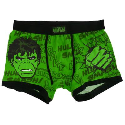Marvel Mens Green The Incredible Hulk Underwear Boxer Briefs | eBay