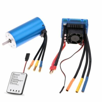 Surpass 3674 Brushless Motor +120A ESC+ Programming card for RC 1/8 Truck Car
